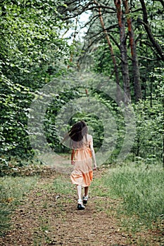 Mental health of adolescents, Teen Mental Health. Psychological support for teens. Outdoor portrait of teenager girl in
