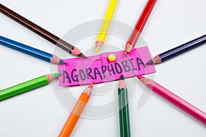 Mental Health Awareness Agoraphobia Colour Pencils photo