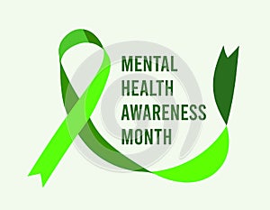 Mental Health Awareness Month vector illustration