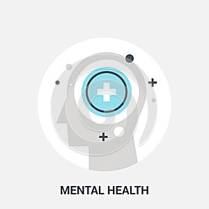 Mental health icon concept