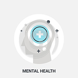 Mental health icon concept photo