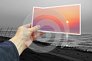 mental health positive outlook future bright forecast mind matter sunset ocean sky sea postcard