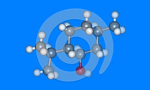 Menthol molecular model