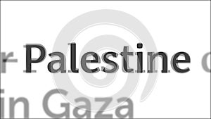 Mention of Palestine in the headlines of electronic information media