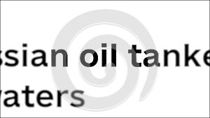 Mentioning oil in media headlines. Environmental and political challenge.