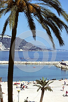 Menton beach