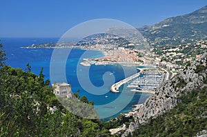 Menton cote azur, France. General view.