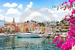 Menton embankment, France