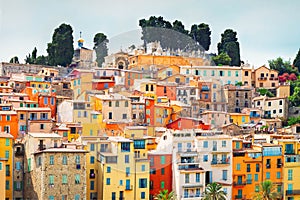 Menton old town, France