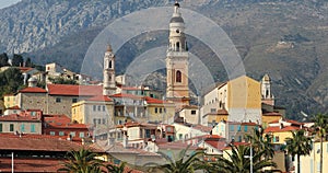 Menton old town, France, French riviera