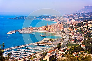 Menton, panoramic view