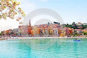 Menton at summer, France