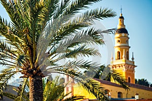 Menton village old town during spring