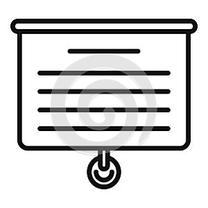 Mentor progress icon outline vector. Training career