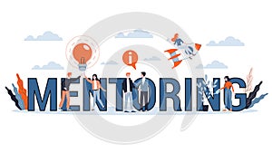 Mentoring concept. Giving advice for career success