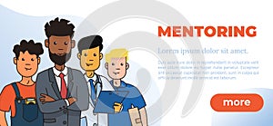 Mentoring Concept Vector Illustration. Idea of Coaching and Studying.