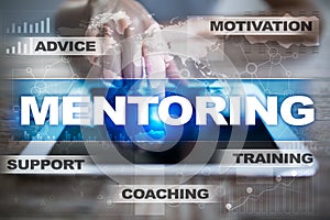 Mentoring. Education concept. E-Learning. Success.
