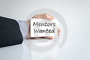 Mentors wanted text concept