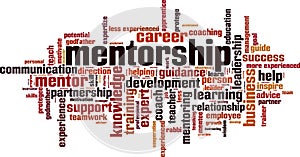 Mentorship word cloud