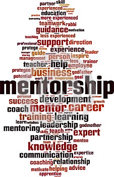 Mentorship word cloud