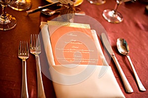 Menu photo