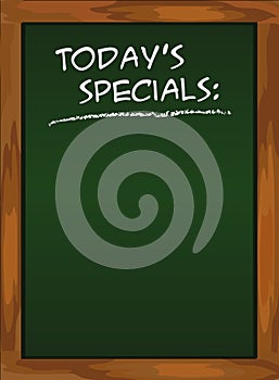 Menu blacboard green