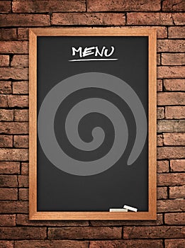 Menu blackboard