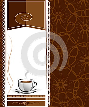 Menu for cafe, bar, restaurant, coffeehouse