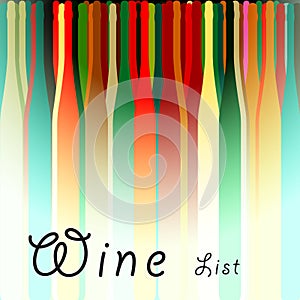 Menu Card Wine Vector