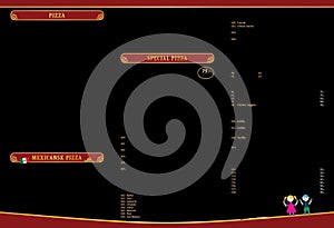 Menu design. Menu brochure. Fast food menu. Menucard project.