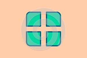 Menu icon. icon related to UI elements. suitable for web site, app, user interfaces,element, printable etc. flat line icon style.