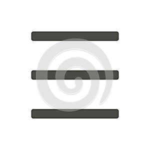 Menu icon vector. Navigation mobile button.