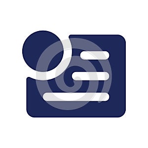 Menu notification black glyph ui icon