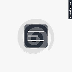 Menu, premium quality flat icon