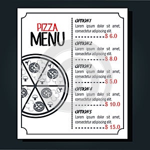 menu restaurant design