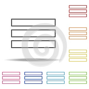 menu sign icon. Elements of web in multi colored icons. Simple icon for websites, web design, mobile app, info graphics