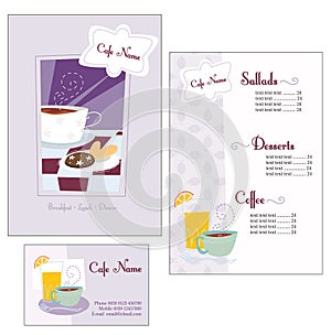 Menu template