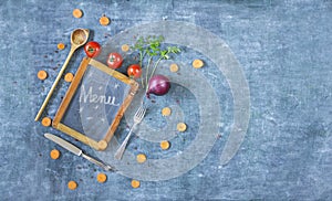 Menu template,free copy space