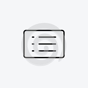 Menu vector icon set