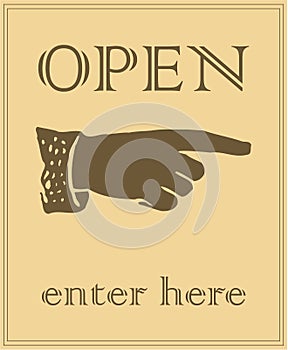 Menu1 - Open Sign