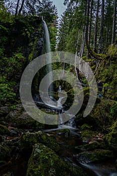 Menzenschwander waterfalls of the black forest Schwarzwald