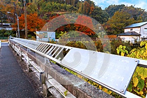 The Meoldy Bridge situated infront of Nazoin Temple, tapping the bars respectively creates a melody photo