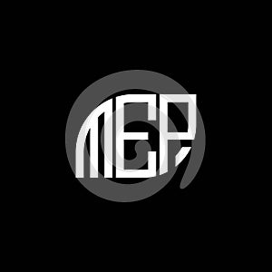 MEP letter logo design on black background. MEP creative initials letter logo concept. MEP letter design