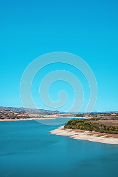 Mequinenza Reservoir, in Zaragoza province, Spain