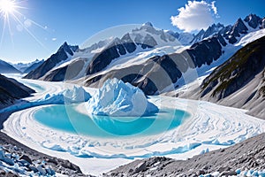 Mer de Glace is a glacier located on the Mont Blanc massif in the Alps France.