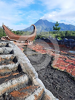 Merapi mountain outlook