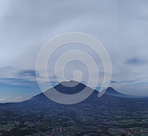 merbabu and merapi mountain