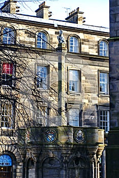 Mercat Cross in Edinburgh, Scotland photo