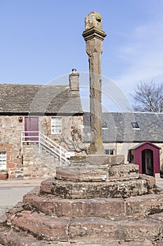 Mercat cross at Fettercairn in Scotland