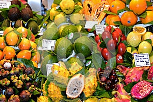 Mercat de la Boqueria in Barcelona, Spain